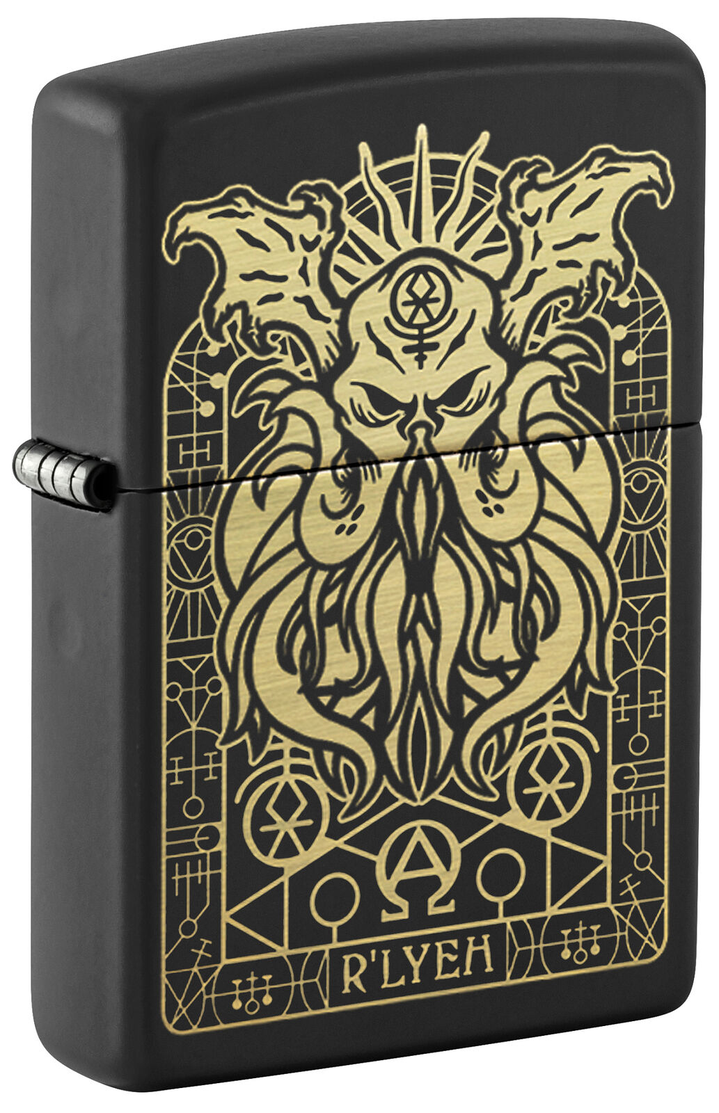 Zippo Monster Design Black Matte Windproof Pocket Lighter, 29965
