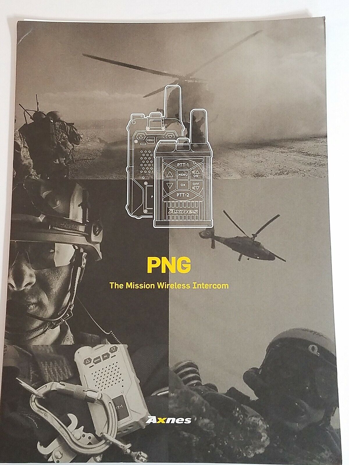 Axnes PNG The Mission Wireless Intercom Set of 5 Data Sheets Military