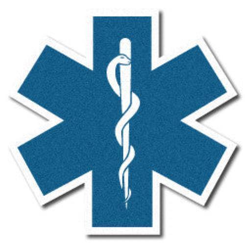 3M Scotchlite Reflective Star of Life Reflective Decal - 12