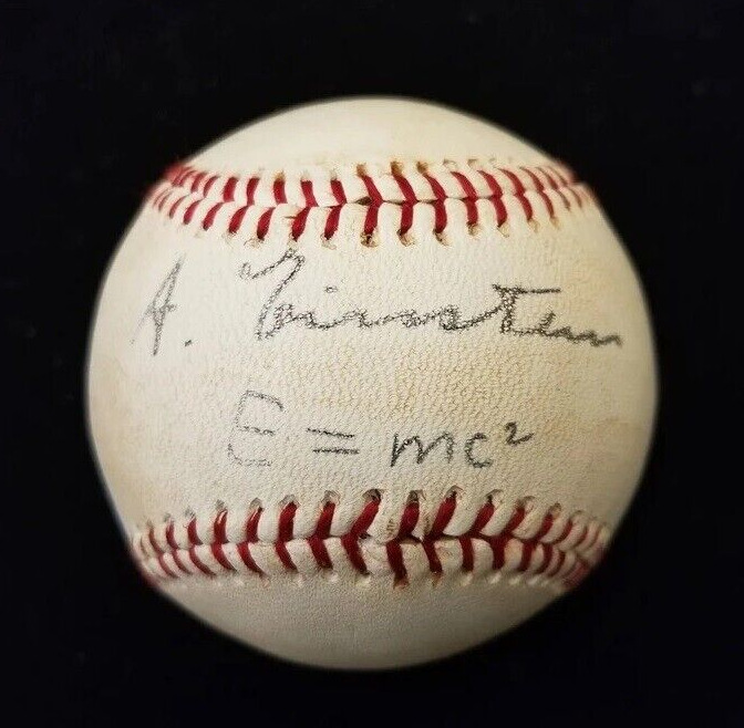 Albert Einstein - Signed Baseball - High Quality Replica - Very Rare