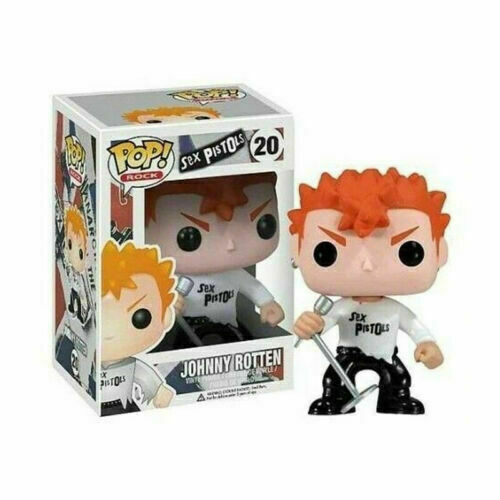 FUNKO POP Punk Rock Band Sex Pistols Johnny Rotten 20# Figure New With Protector