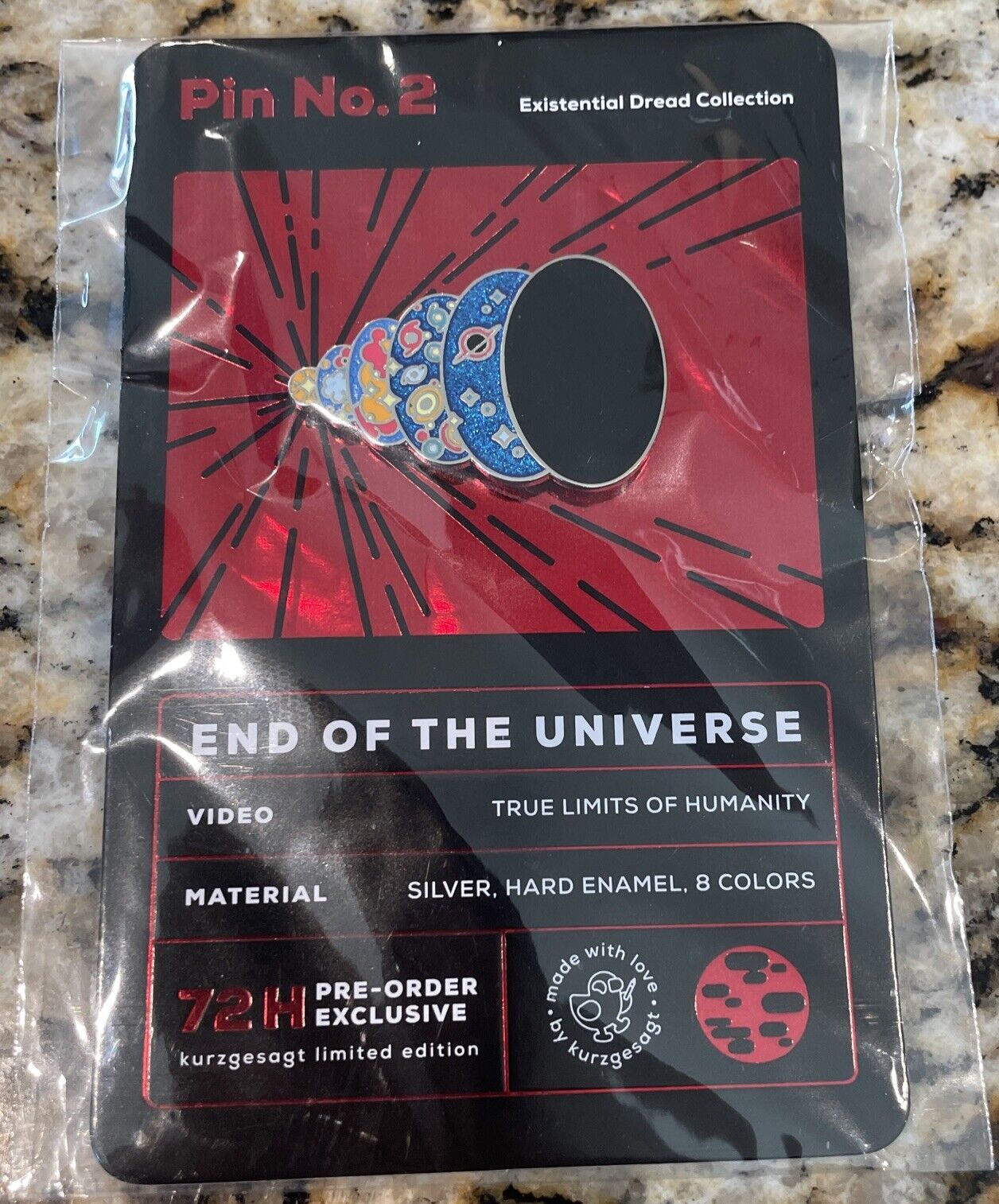 Kurzgesagt - End of the Universe Pin Limited Edition Existential Dread Pin No. 2