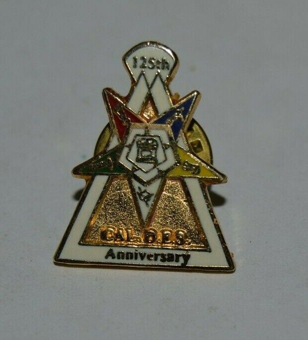 Nice Order of the Eastern Star CAL OES 125th Anniversary California Lapel Pin CA