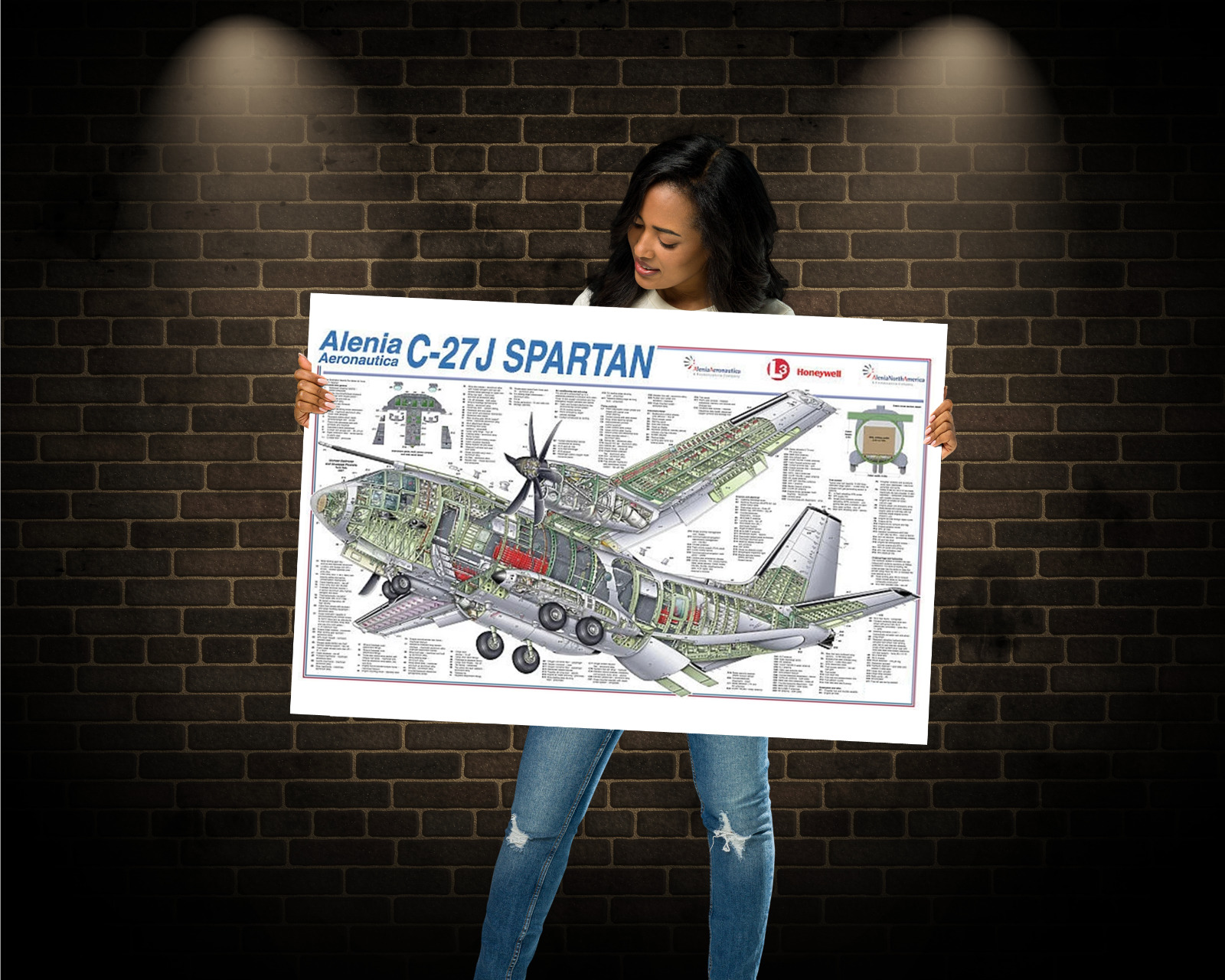 Alenia C-27J Spartan Cutaway Poster 24\