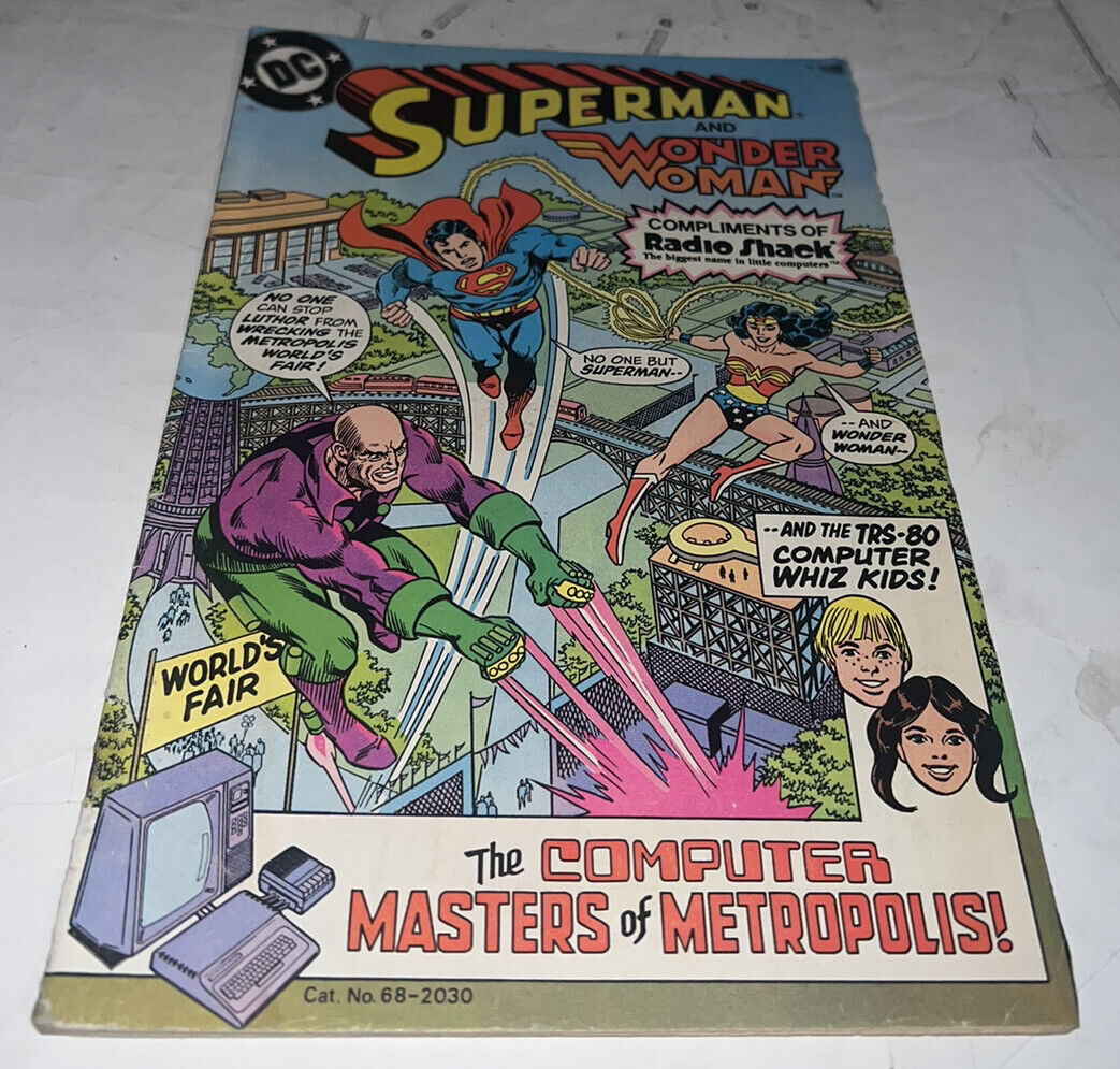 SUPERMAN RADIO SHACK GIVEAWAY #2 DC COMICS 1982 WONDER WOMAN COMIC BOOK VINTAGE
