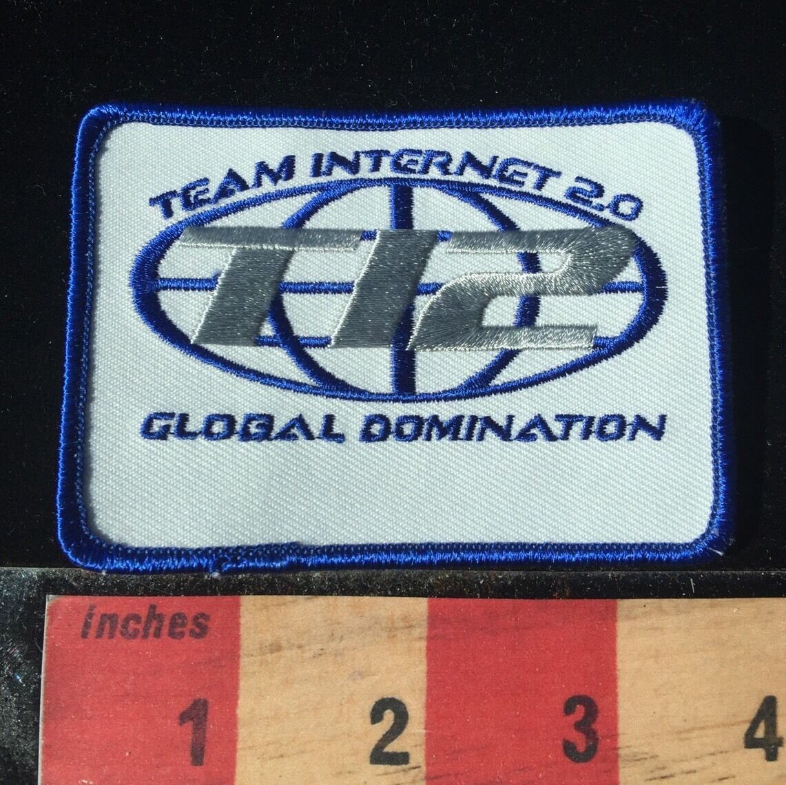 TI2 TEAM INTERNET 2.0 GLOBAL DOMINATION Shirt / Jacket Patch ~ Advertising 66WB