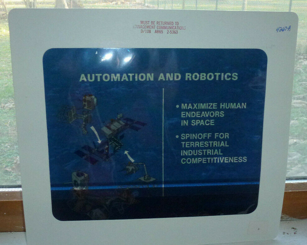 NASA Rockwell Automation and Robotics Mounted Transparency 