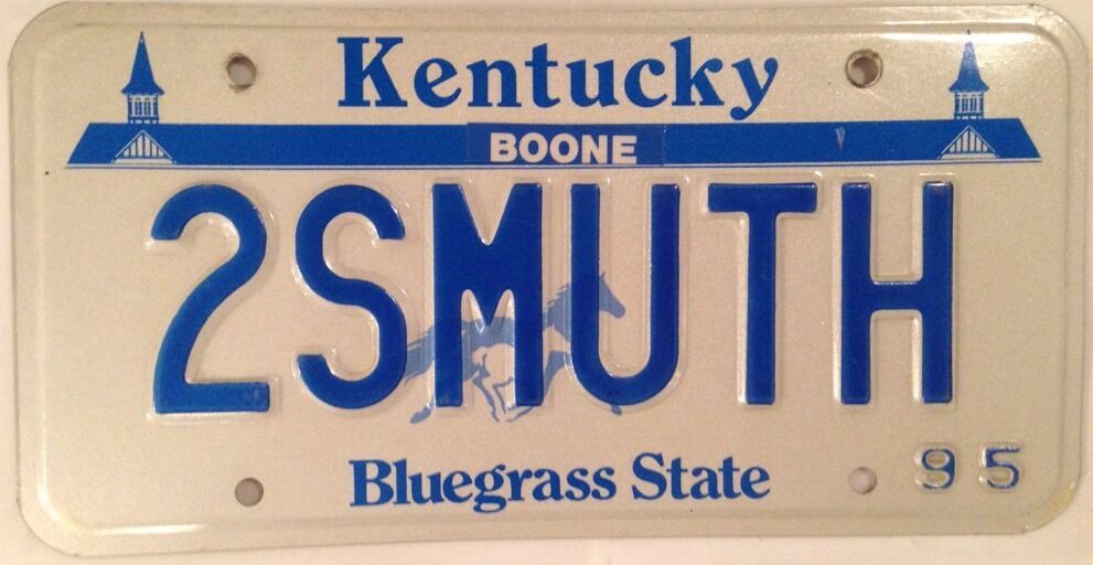 KY vanity TOO SMOOTH license plate Bourbon Whisky Muscle Sport Car Alcohol Drink