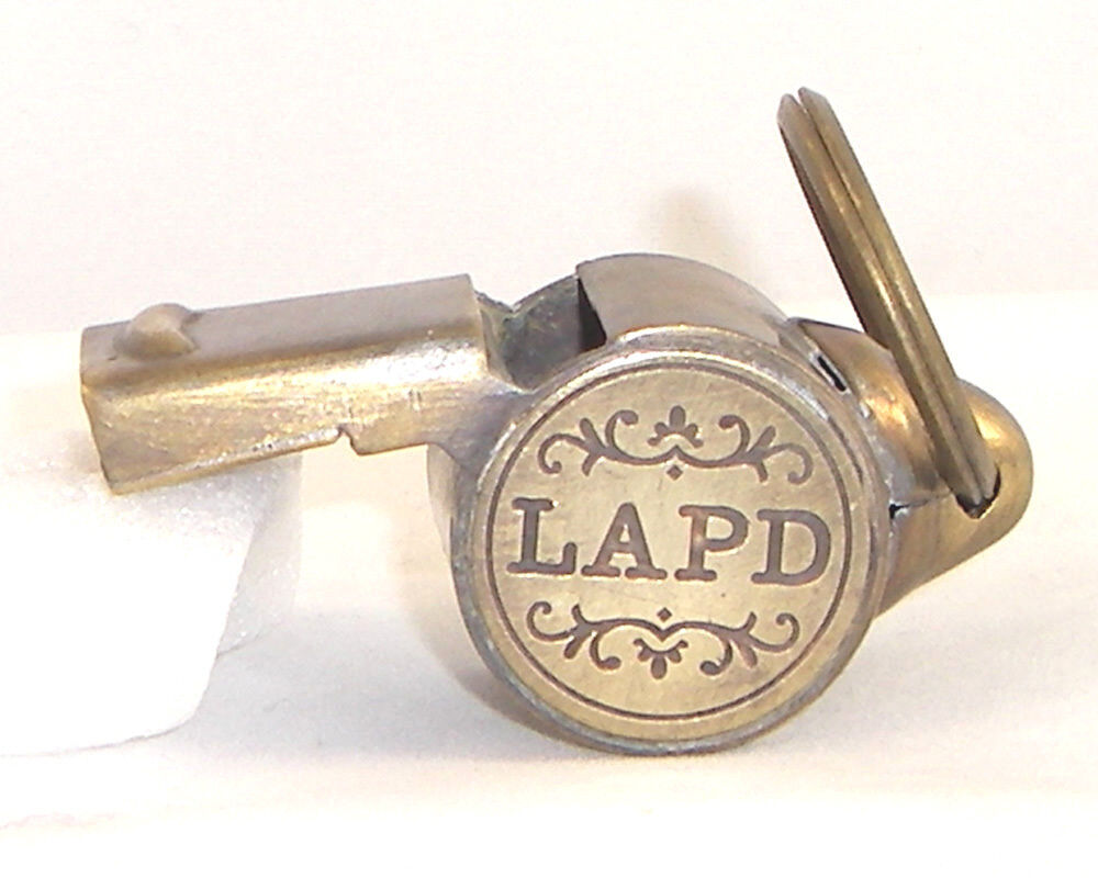 Brass Working LAPD Whistle 