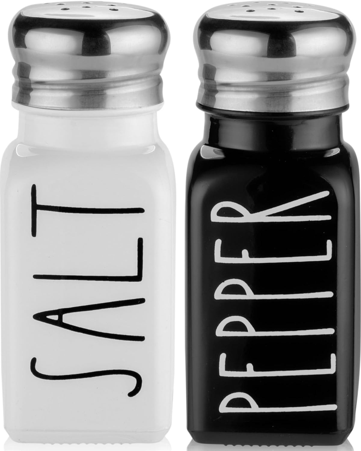 Salt and Pepper Shakers Set by Cute Modern Farmhouse Kitchen Decor for Home 