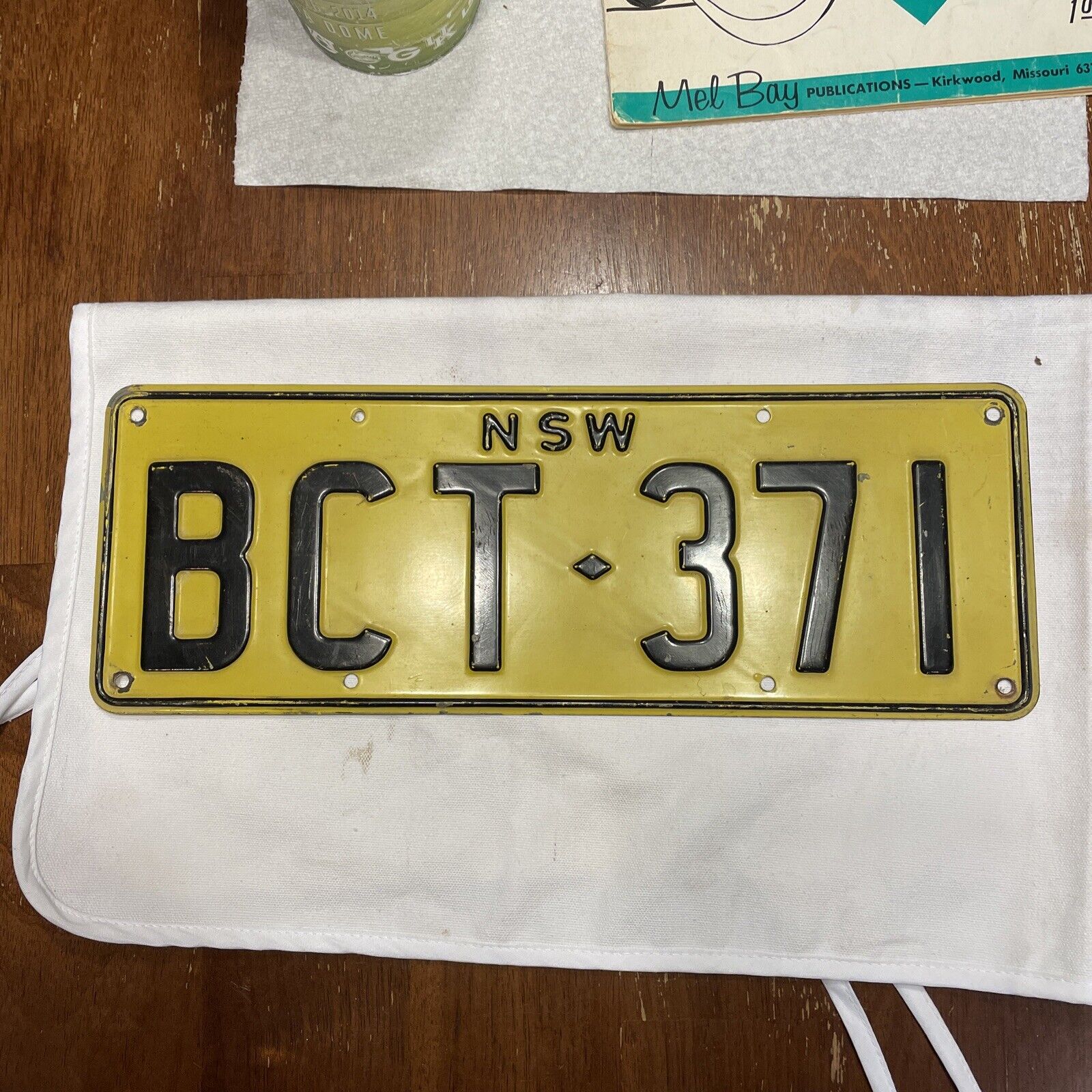1951-1980 NSW New South Wales Australia License Plate # BCT-371