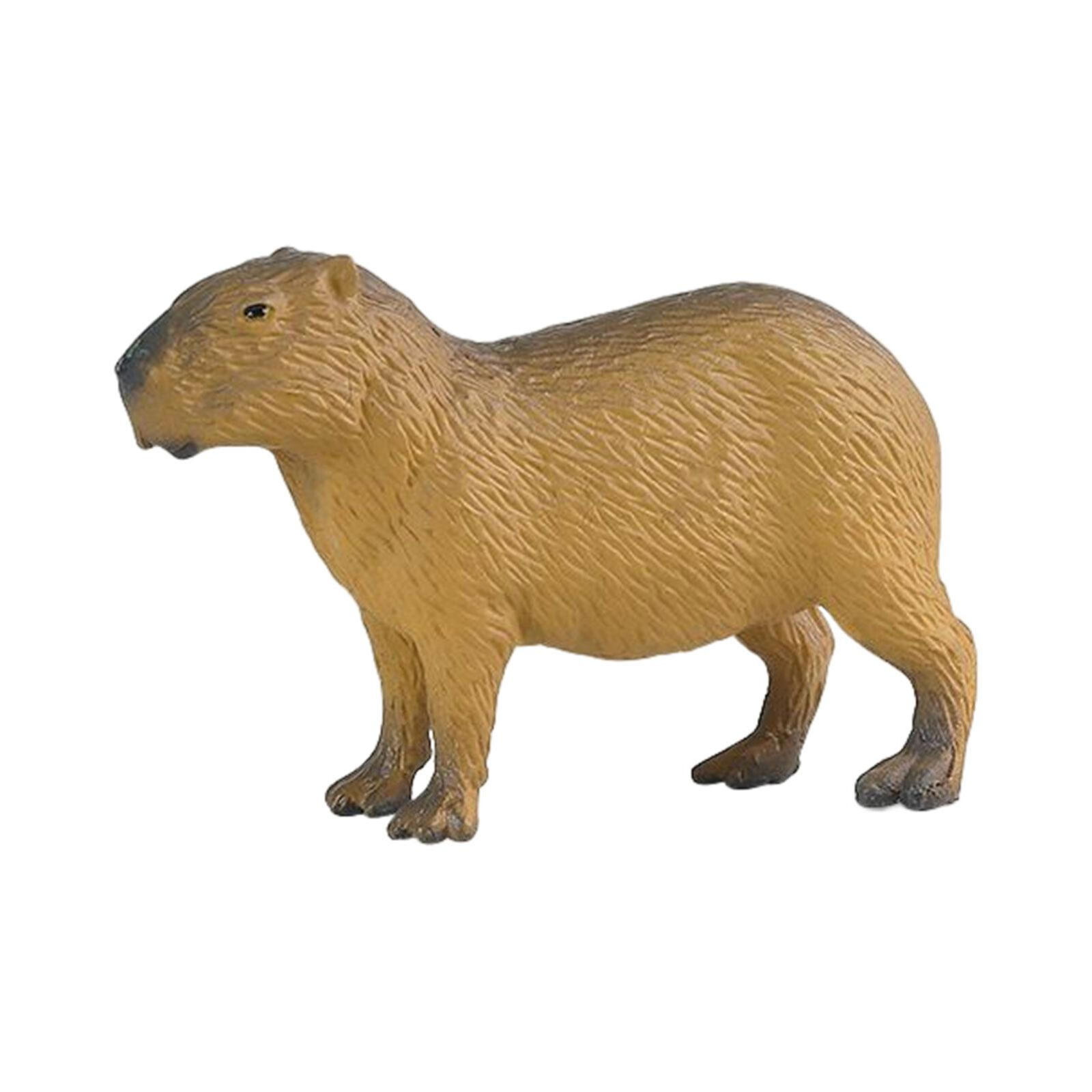 Capybara Figurine Toy Simulation Sitting/Standing Capybara Model Figure Decor