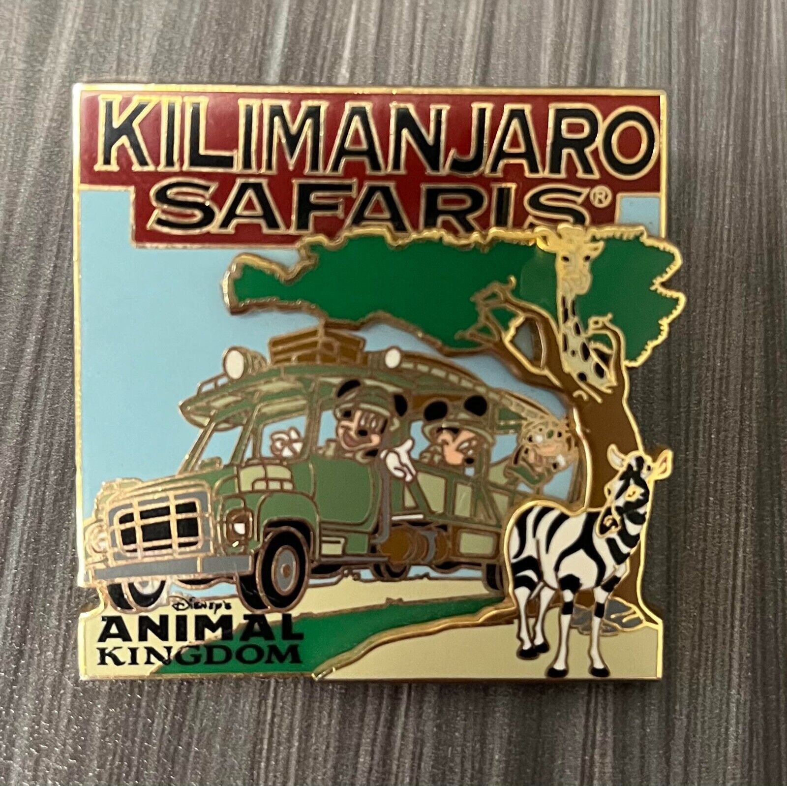 Disney Animal Kingdom Park Kilimanjaro Safaris Attraction Collector Pin 3-D
