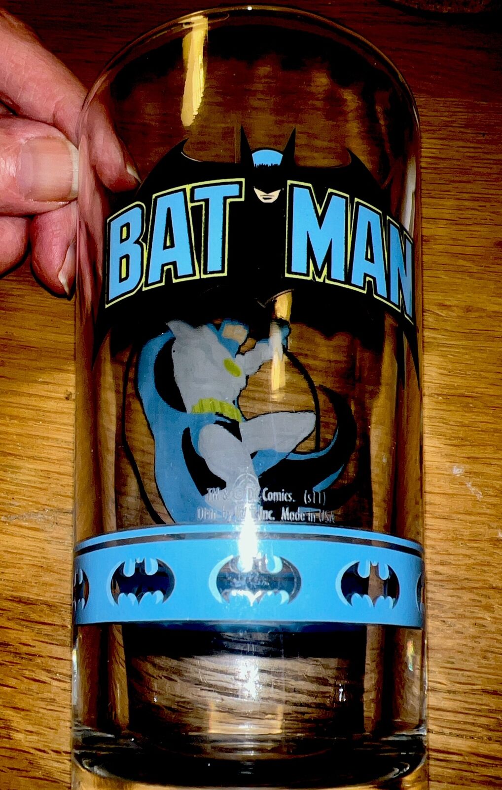 DC COMICS Bat Man Pint Glass-Made in USA