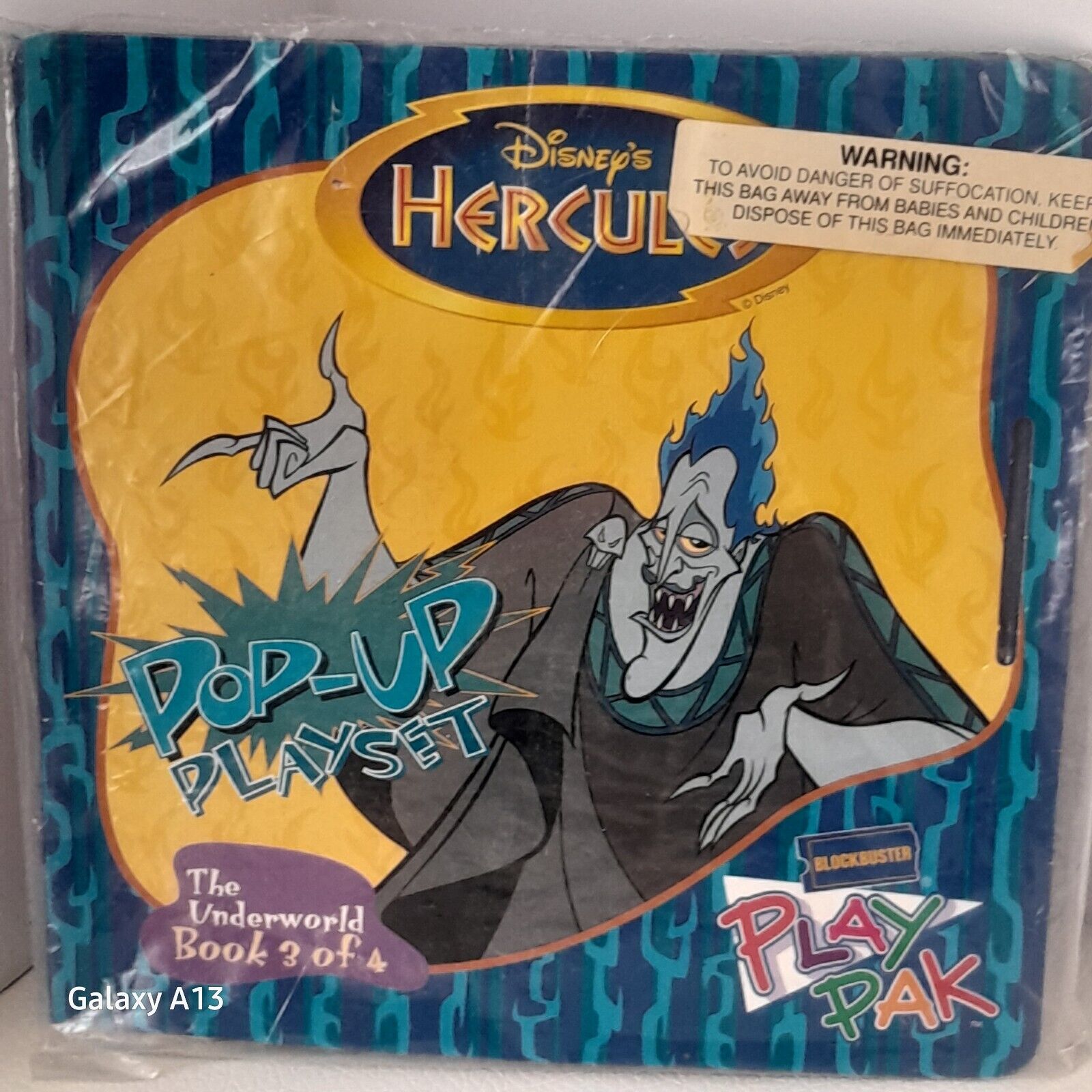 Blockbuster Hercules Play Pop-Up Playset The Underworld Book 3 Of 4 Vintage