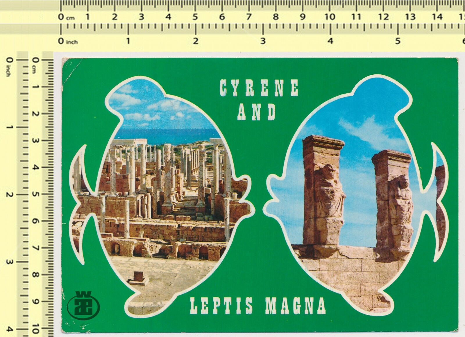 086 1970\'s Cyrene Leptis Magna Libya Views vintage original old postcard