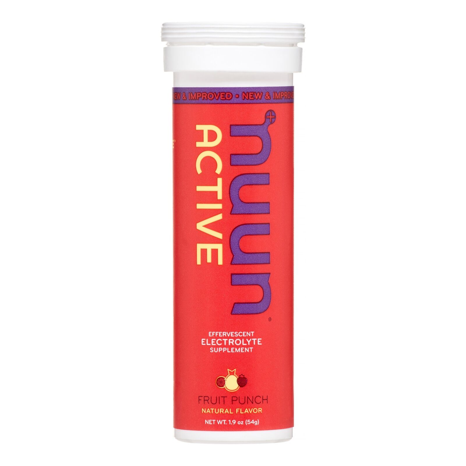 Nuun Hydration Fruit Punch Drink Effervescent Electrolyte Tablet 10 Ct Case of 8