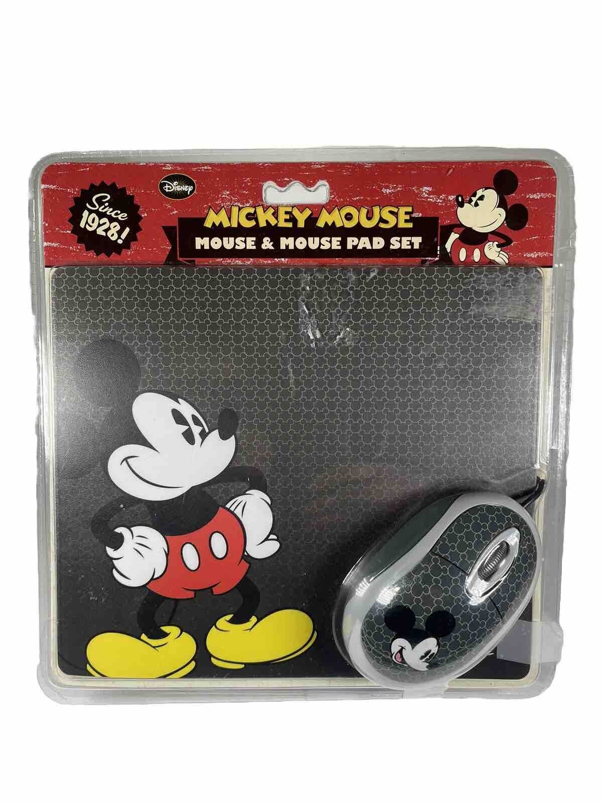 Walt Disney Mickey Mouse Computer Mouse And Pad 