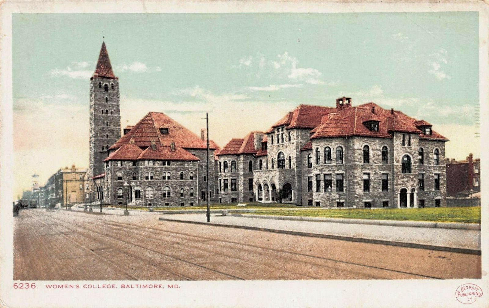 Women's College, Baltimore, MD., Early Postcard, Unused, Detroit Publishing Co.