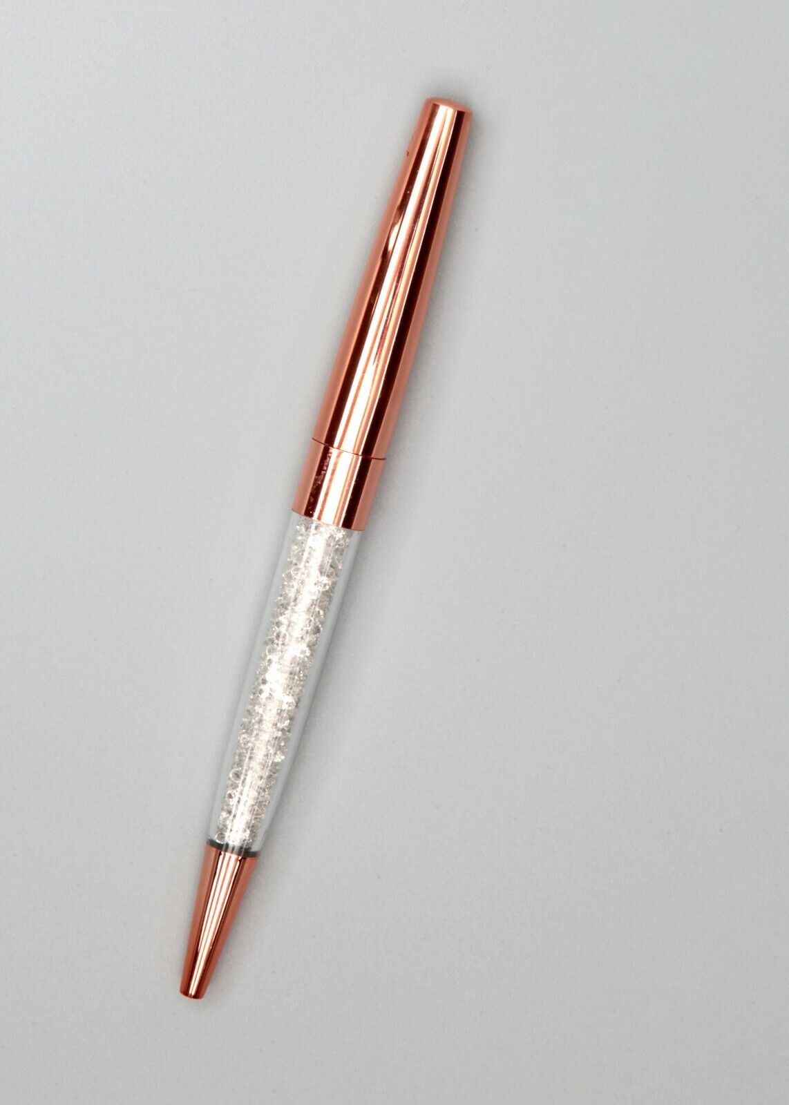 New Ballpoint Rose Gold with crystals Black Ink Pen Black ink Writing pen
