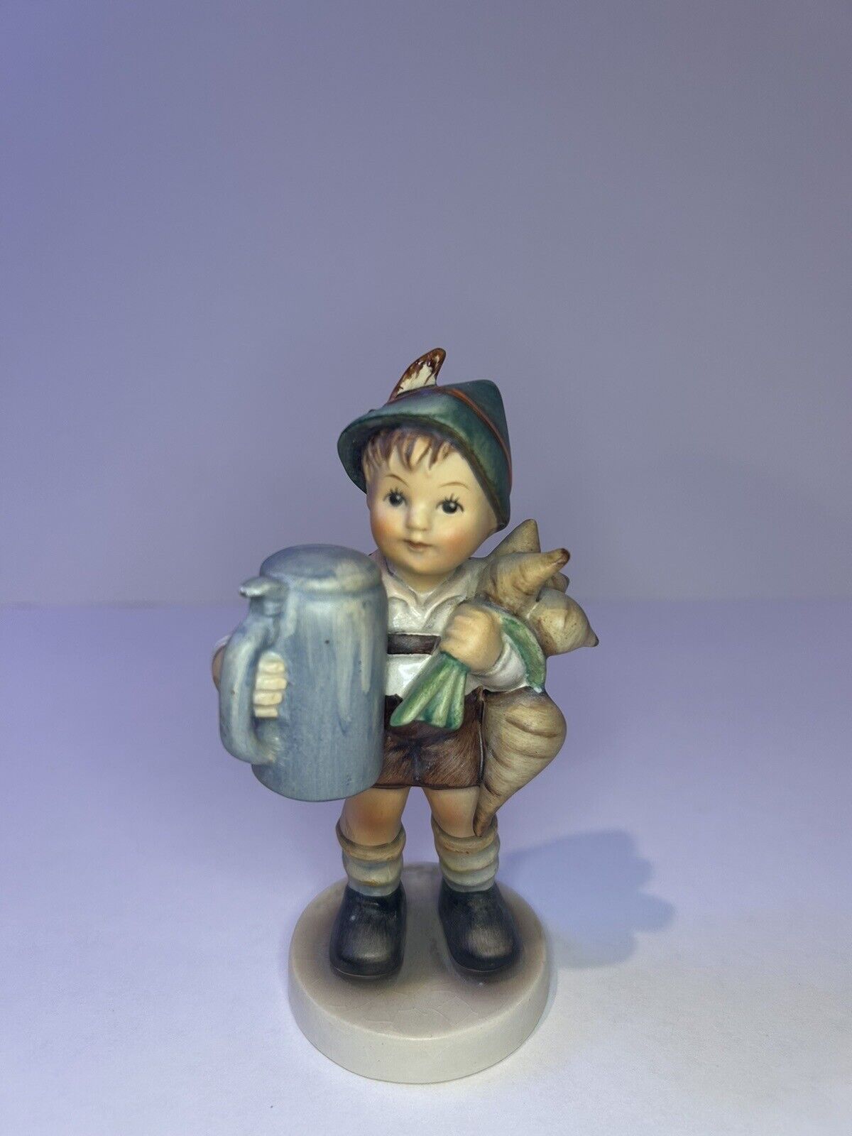 FULL BEE Hummel #87 For Father , Boy with turnips and stein TMK 2 1950s Goebel