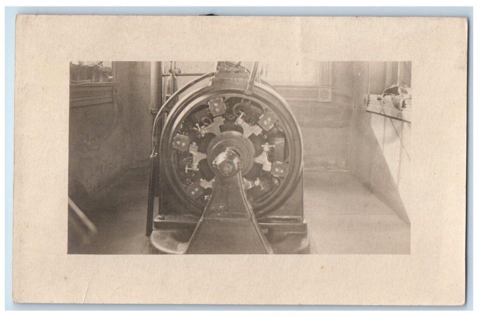 c1910's Factory Interior Turbine Engine RPPC Unposted Photo Postcard