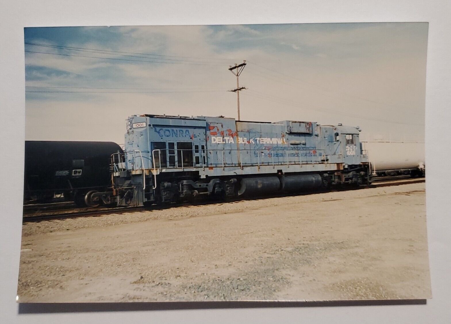 Delta Bulk Terminal Locomotive 1001 Color Photo (4x6), Stockton, CA. 1998