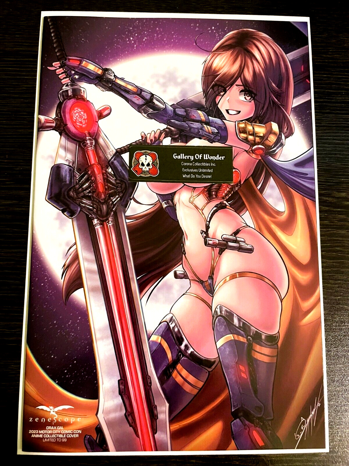 ZENESCOPE #1 DRAX GAL MOTOR CITY CC EXCLUSIVE ANIME Z-RATED COVER LTD 99 NM+