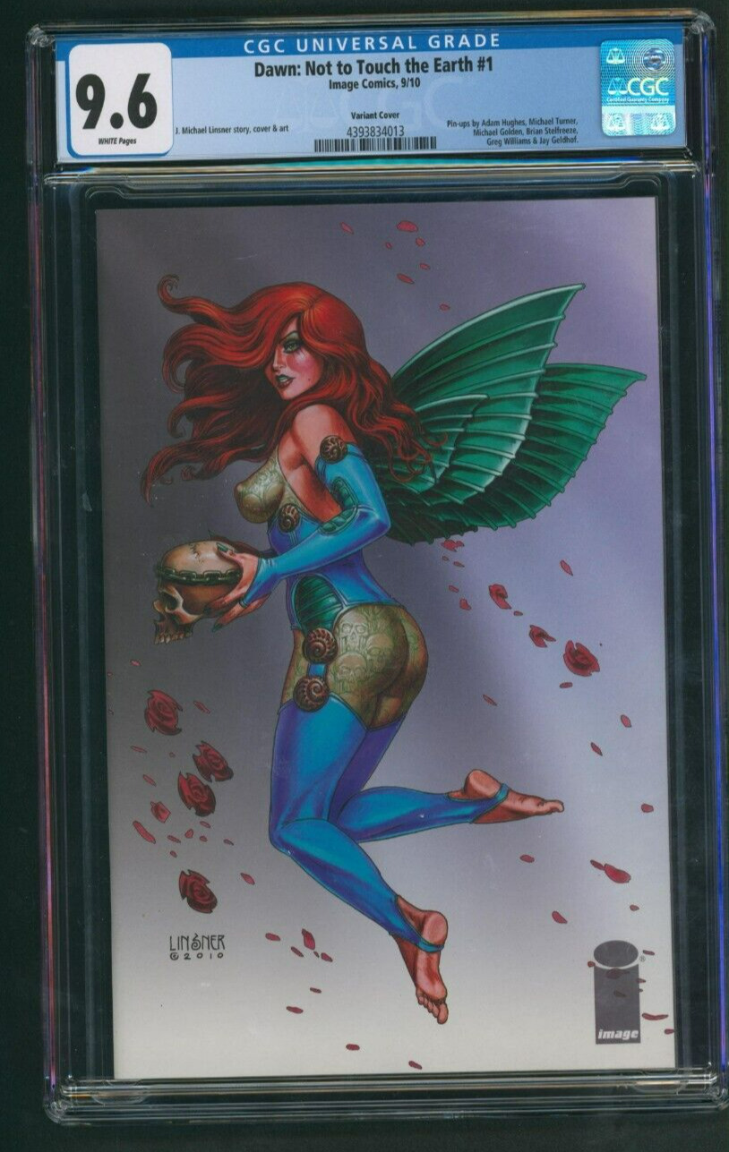 Dawn: Not To Touch the Earth #1 CGC 9.6 Linsner Variant Hughes Turner Pinup Art