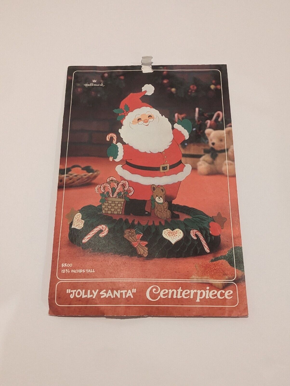 Vintage 1983 Hallmark Keepsake Centerpiece Jolly Santa Centerpiece Christmas 