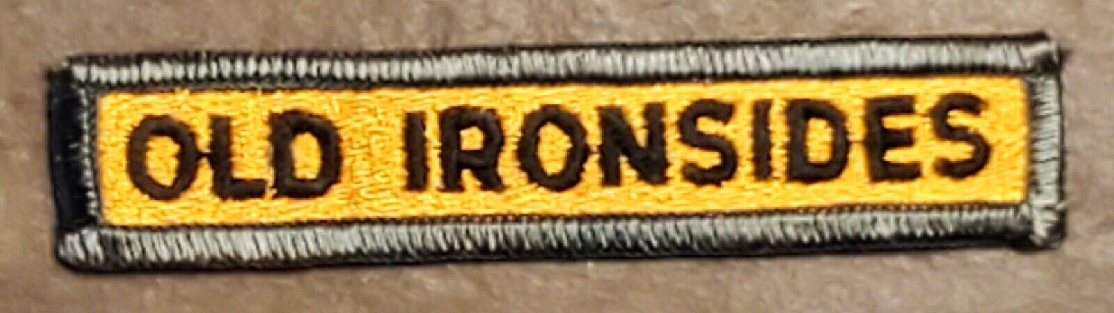 Vietnam Cold War Era US Army 1st ARMORED Division OLD IRONSIDES Tab Patch 3.5 in