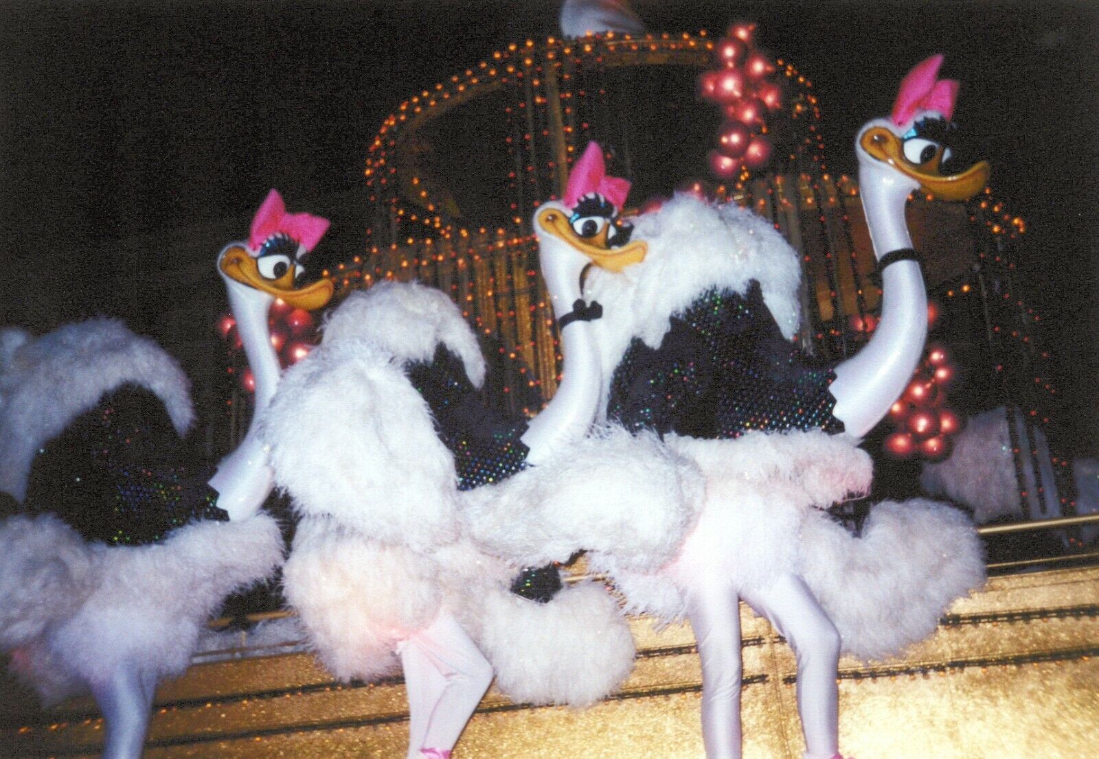 2000\'s Found Photo - Strange Theme Park Attraction People In Ostrich Costumes