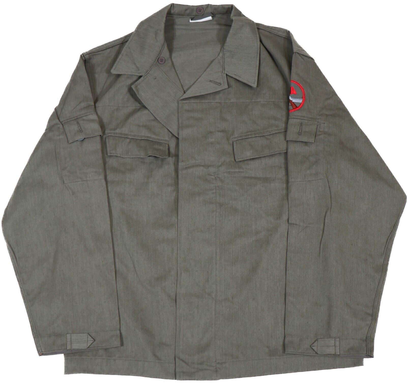 XLarge - East German Kampfgruppen OD Summer Issue Jacket Uniform DDR NVA Shirt