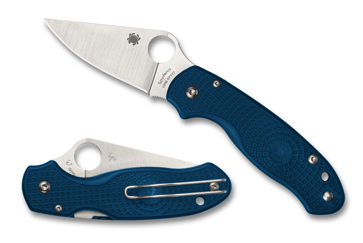 Spyderco Knives Para 3 Lightweight Cobalt Blue FRN SPY27 C223PCBL