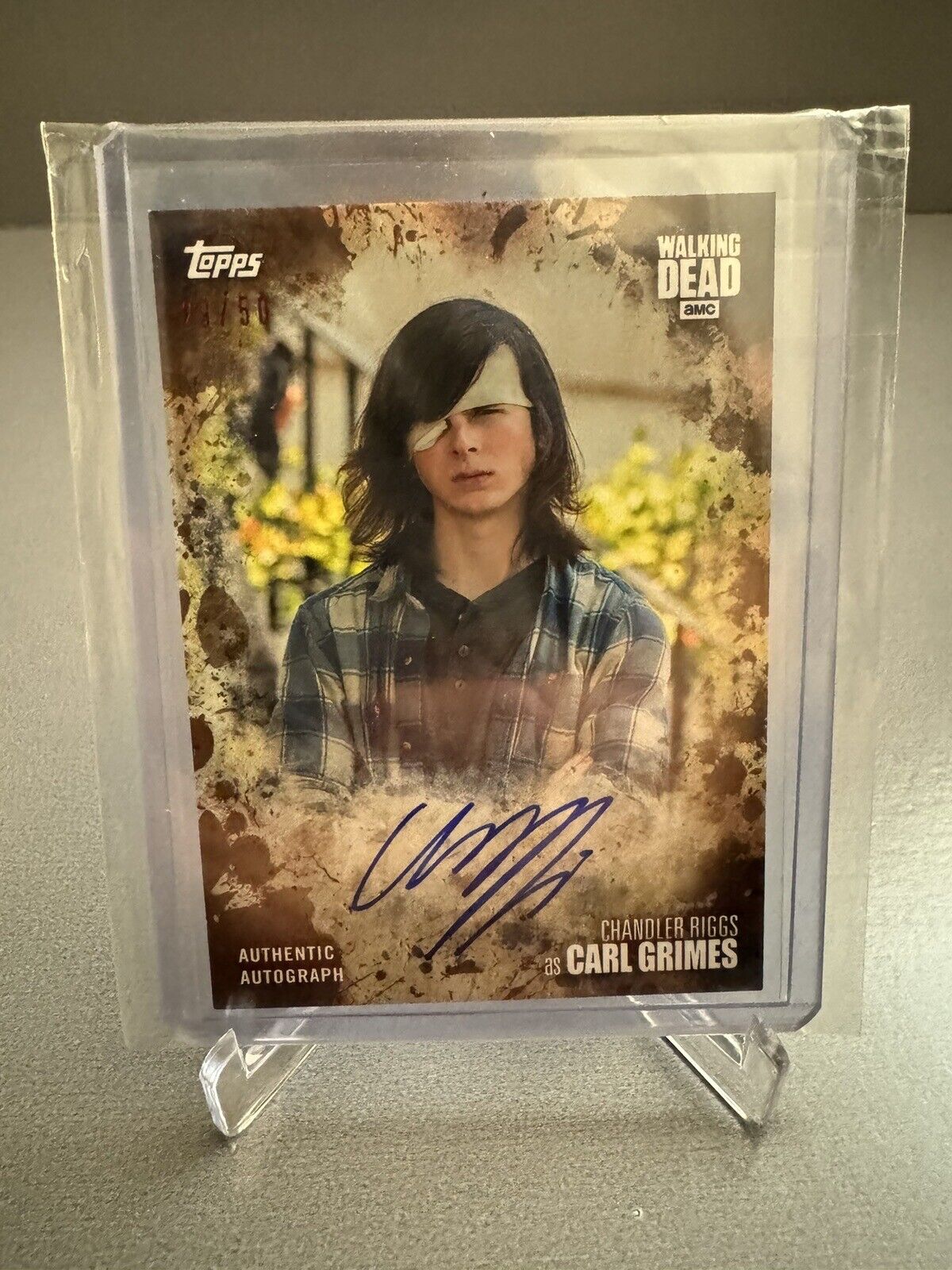 Topps The Walking Dead Season 7 Chandler Riggs (Carl) Autograph Card 29/50