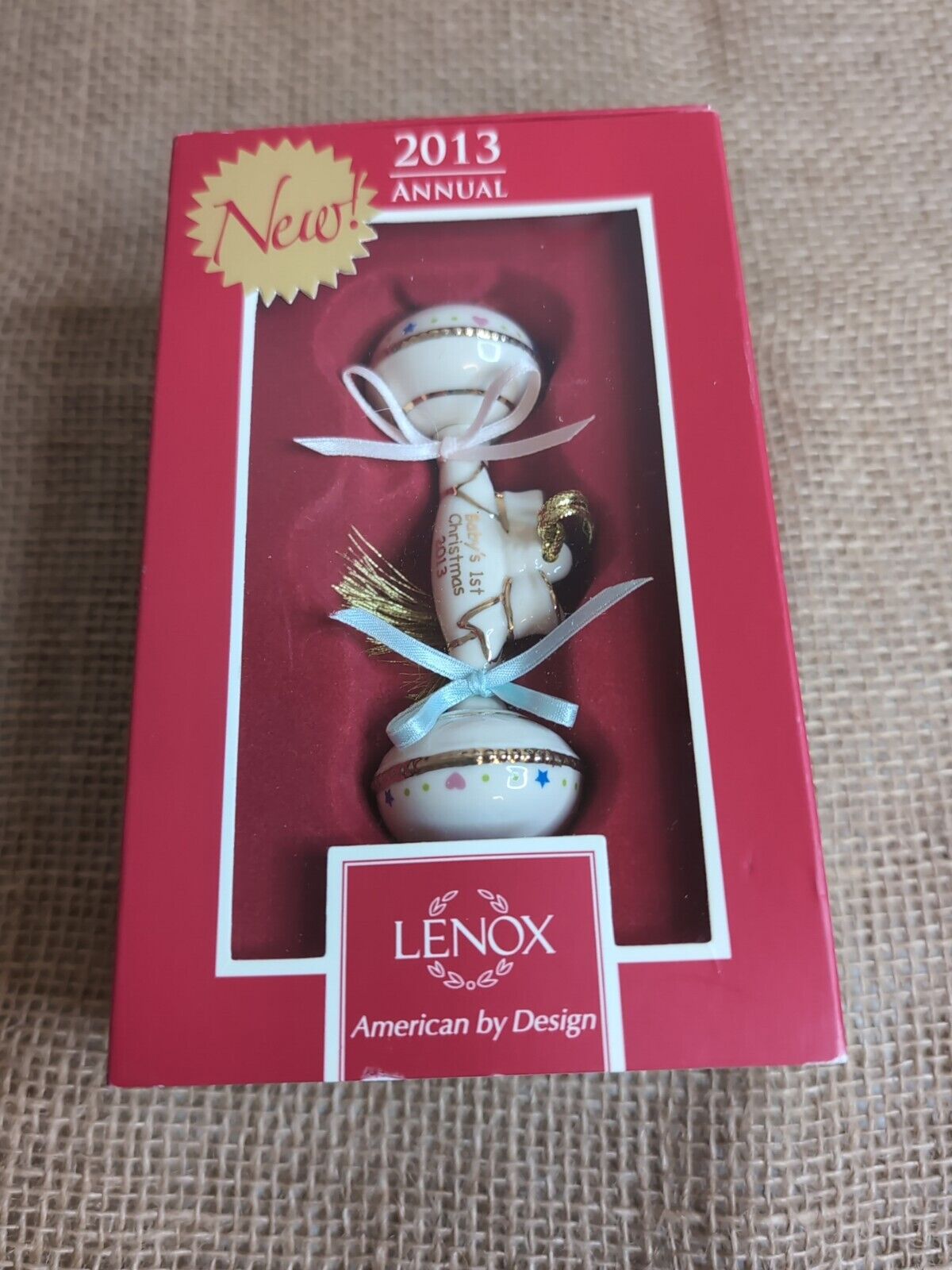 Lenox Baby's First Christmas  Ornament 2013 