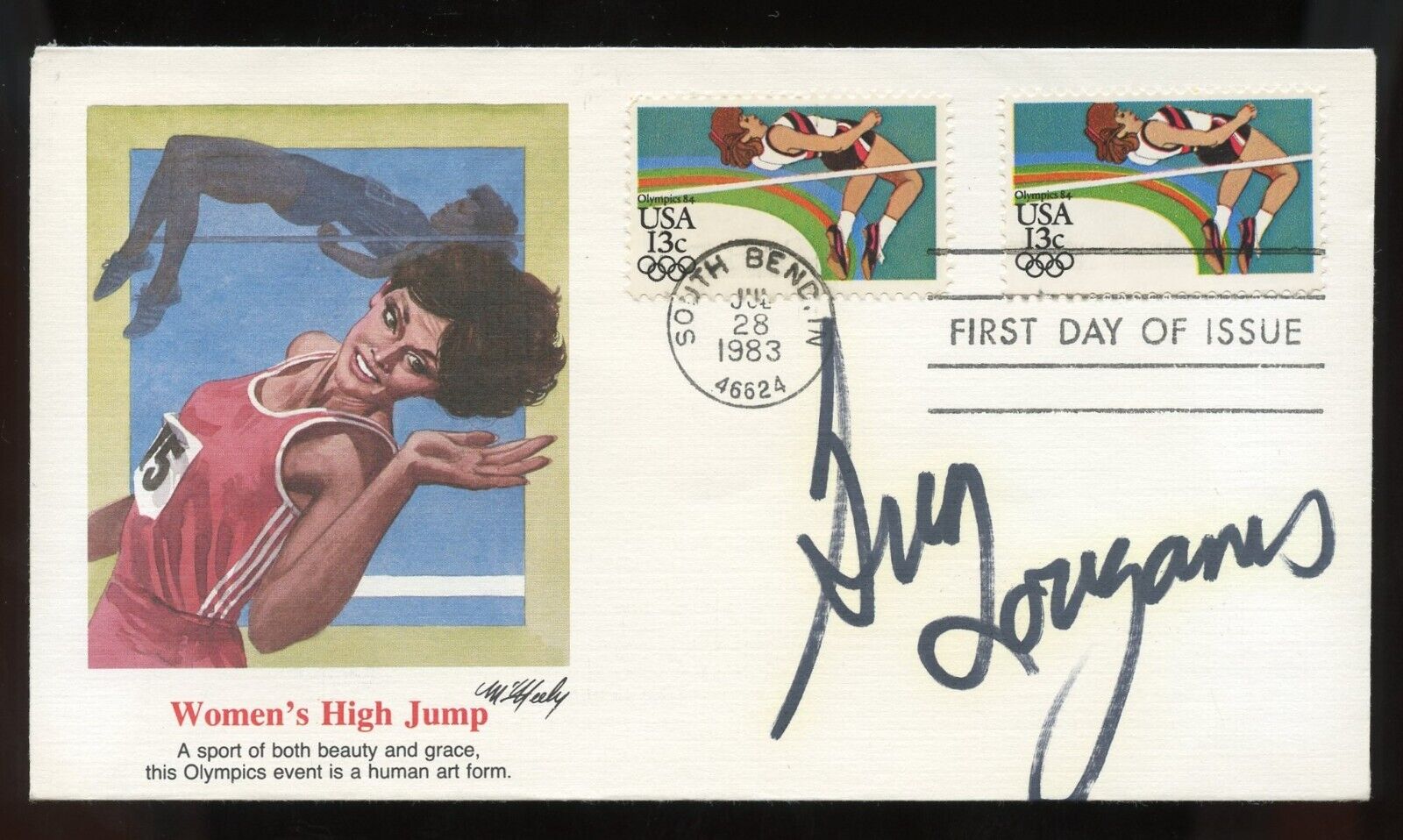 Greg Louganis signed autograph American Olympic Diver LGBT Activist Author FDC