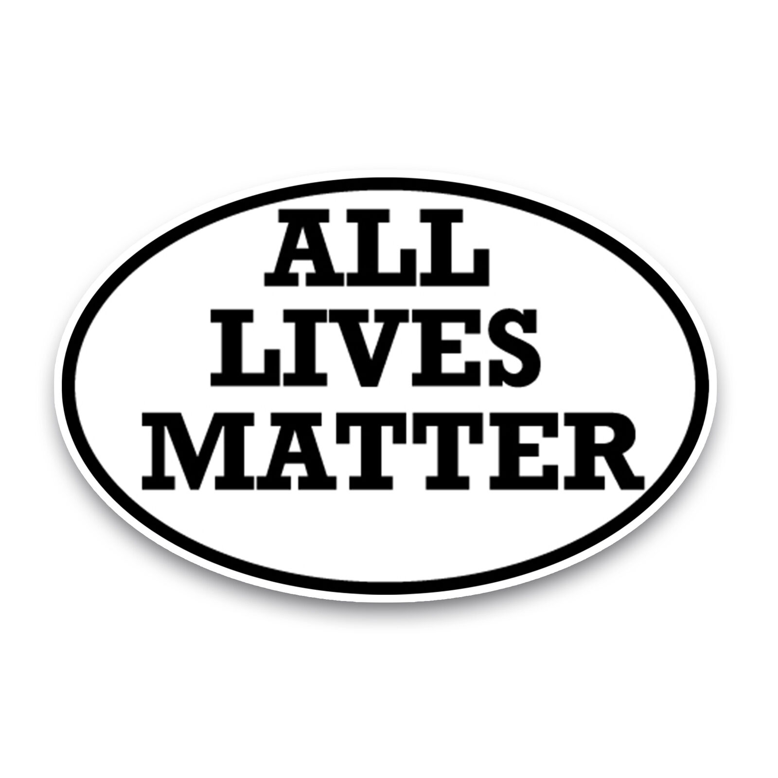 All Lives Matter Oval Magnet Decal, 4x6 Inches, Automotive Magnet