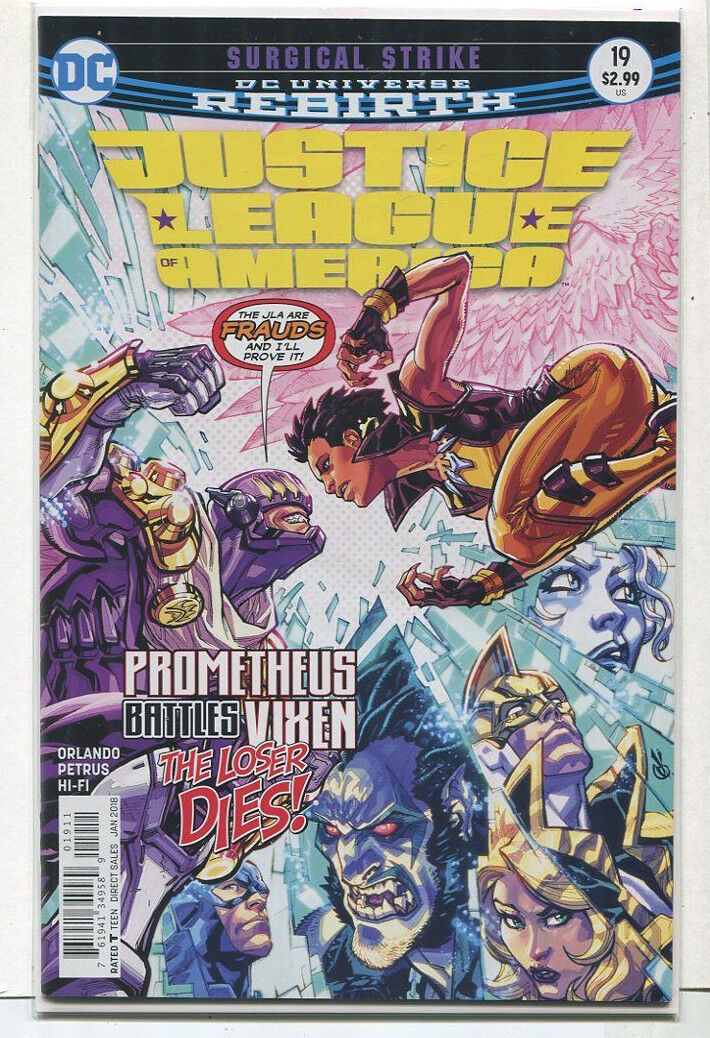Justice League Of America #19 NM Rebirth Surgical Strike Cover A DC Comics CBX1V