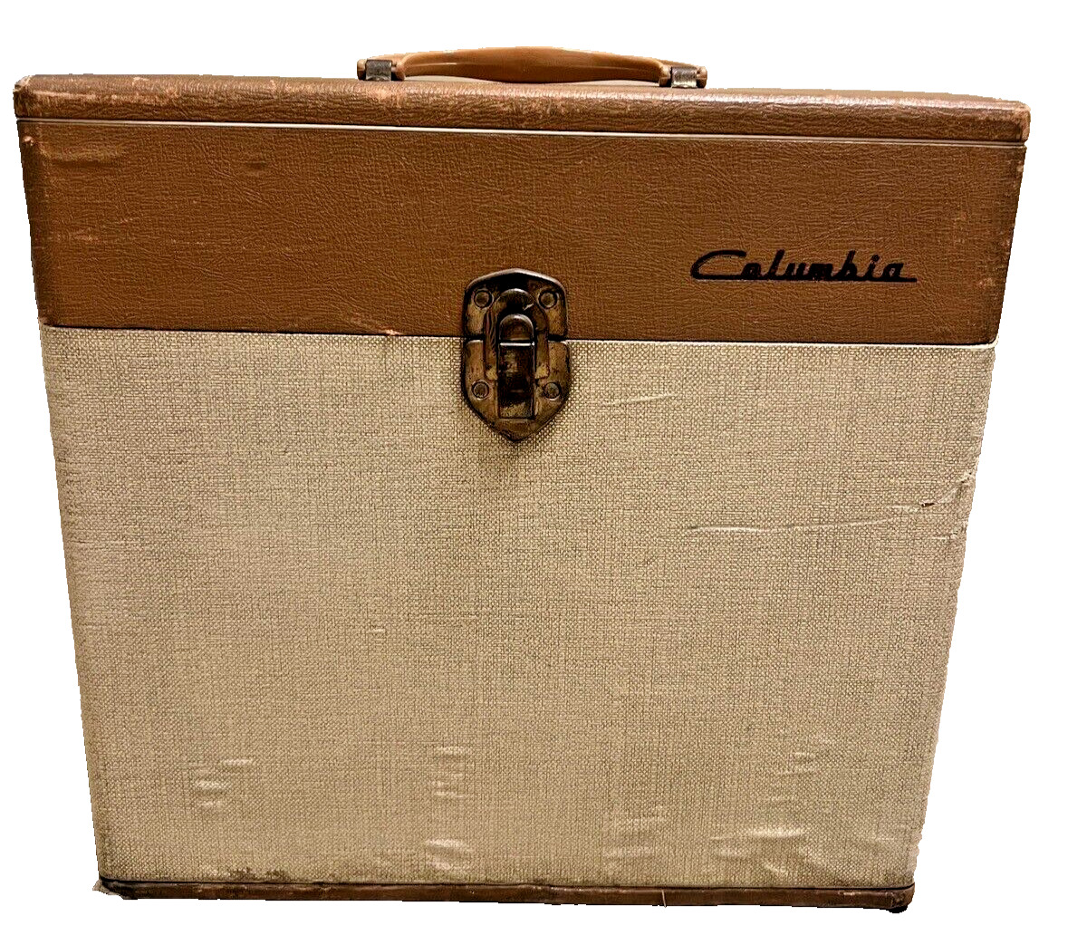 Vintage Columbia Record Case Owned By Al Rockwell Music DJ KRNT 40s Des Moines