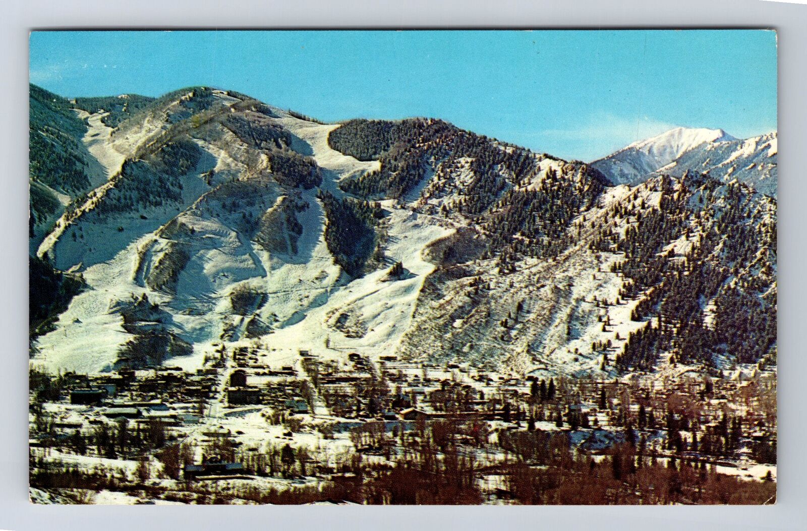 Aspen CO-Colorado, Ski Resorts, Antique, Vintage c1963 Postcard