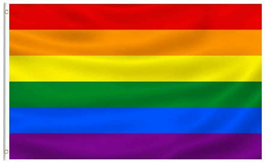  3x5FT Rainbow Pride Flag Banner LGBTQ Gay Lesbian Love Equal USA NEW