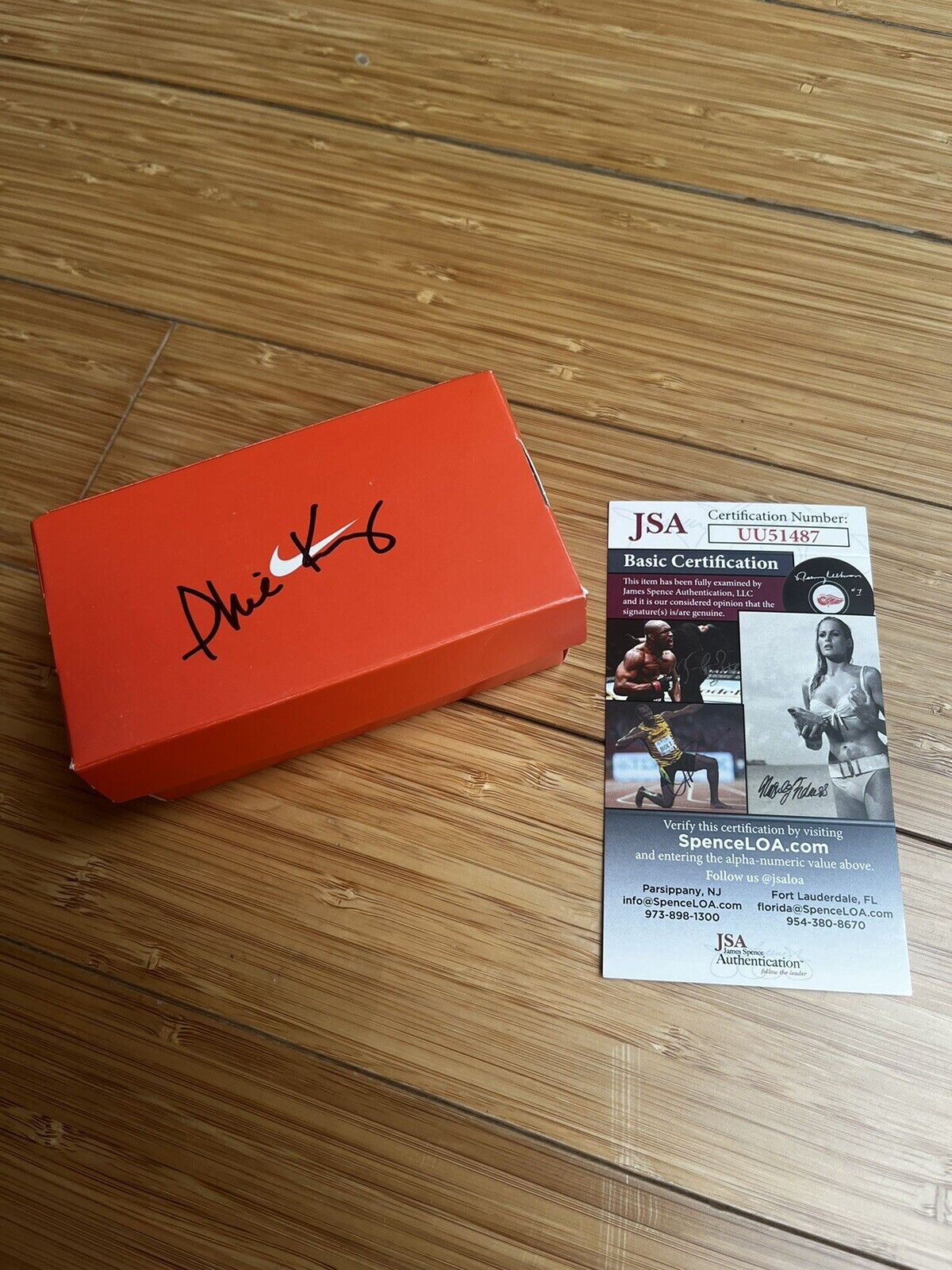 Nike Phil Knight Signed Mini Shoe Box Autograph JSA COA