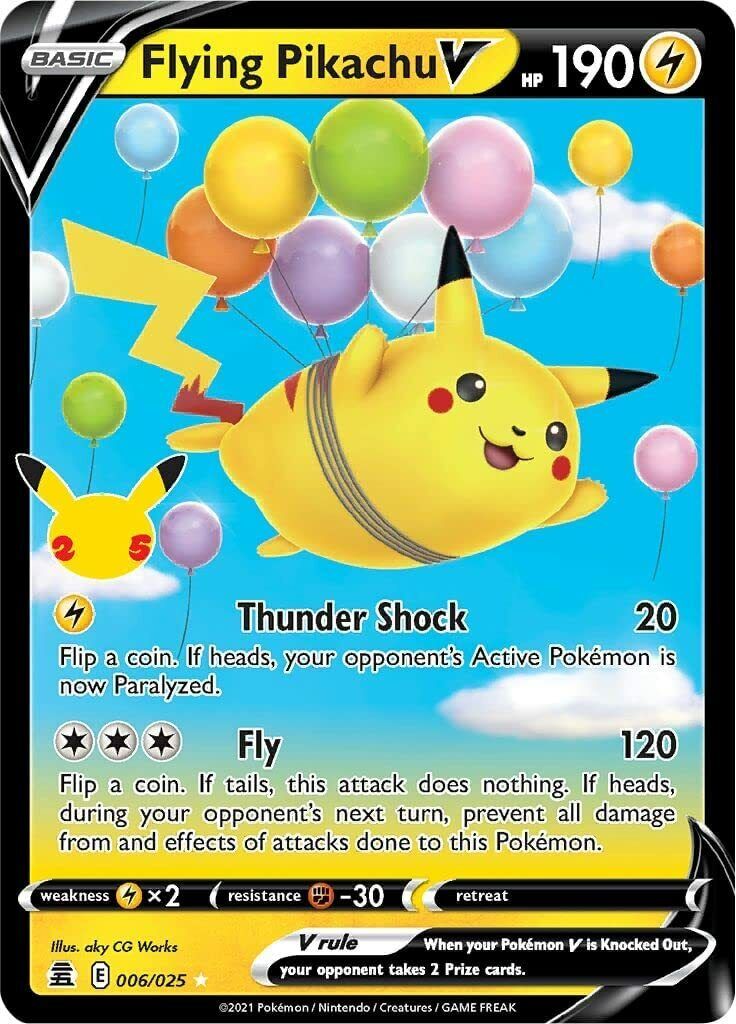 Pokemon - Flying Pikachu V - 006/025 - Celebrations - Ultra Rare