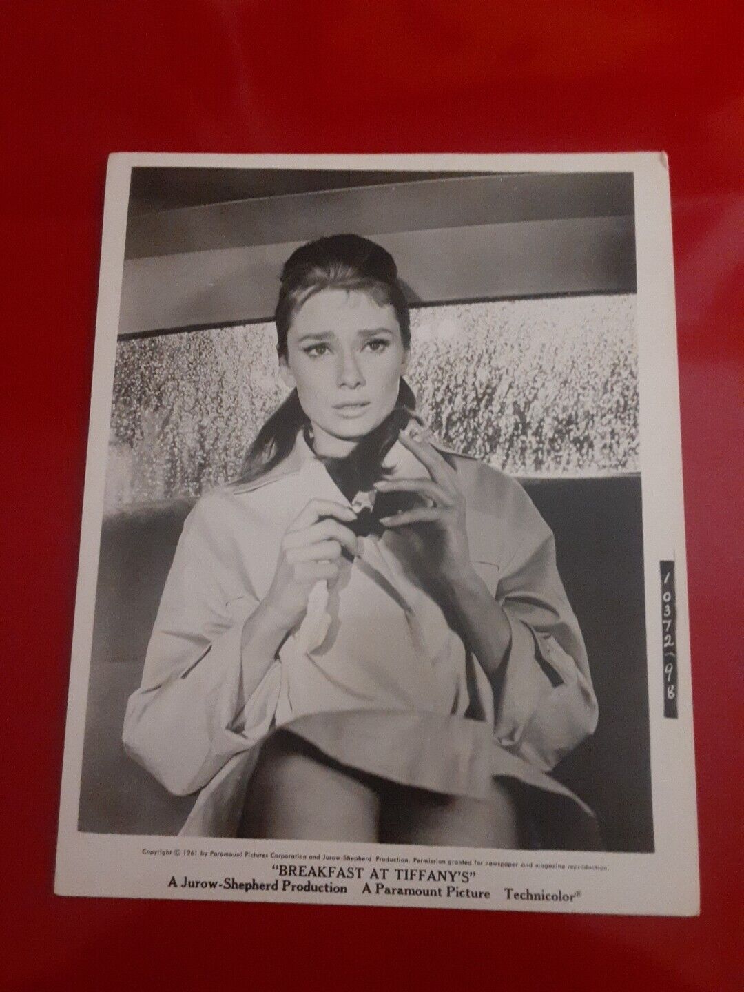 Audrey Hepburn Vintage Photo 8x10approx Breakfast At Tiffany's