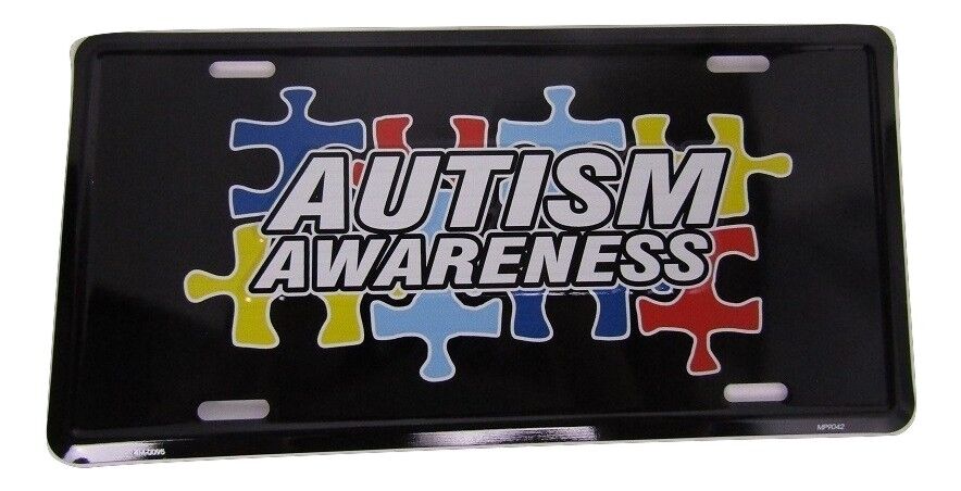 Autism Awareness Puzzle Pieces Black 6