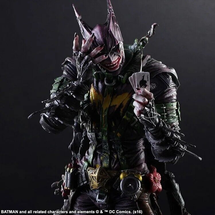 Play Arts 27cm Dc Rogues Gallery Joker Character Action Figure Comics Toys New