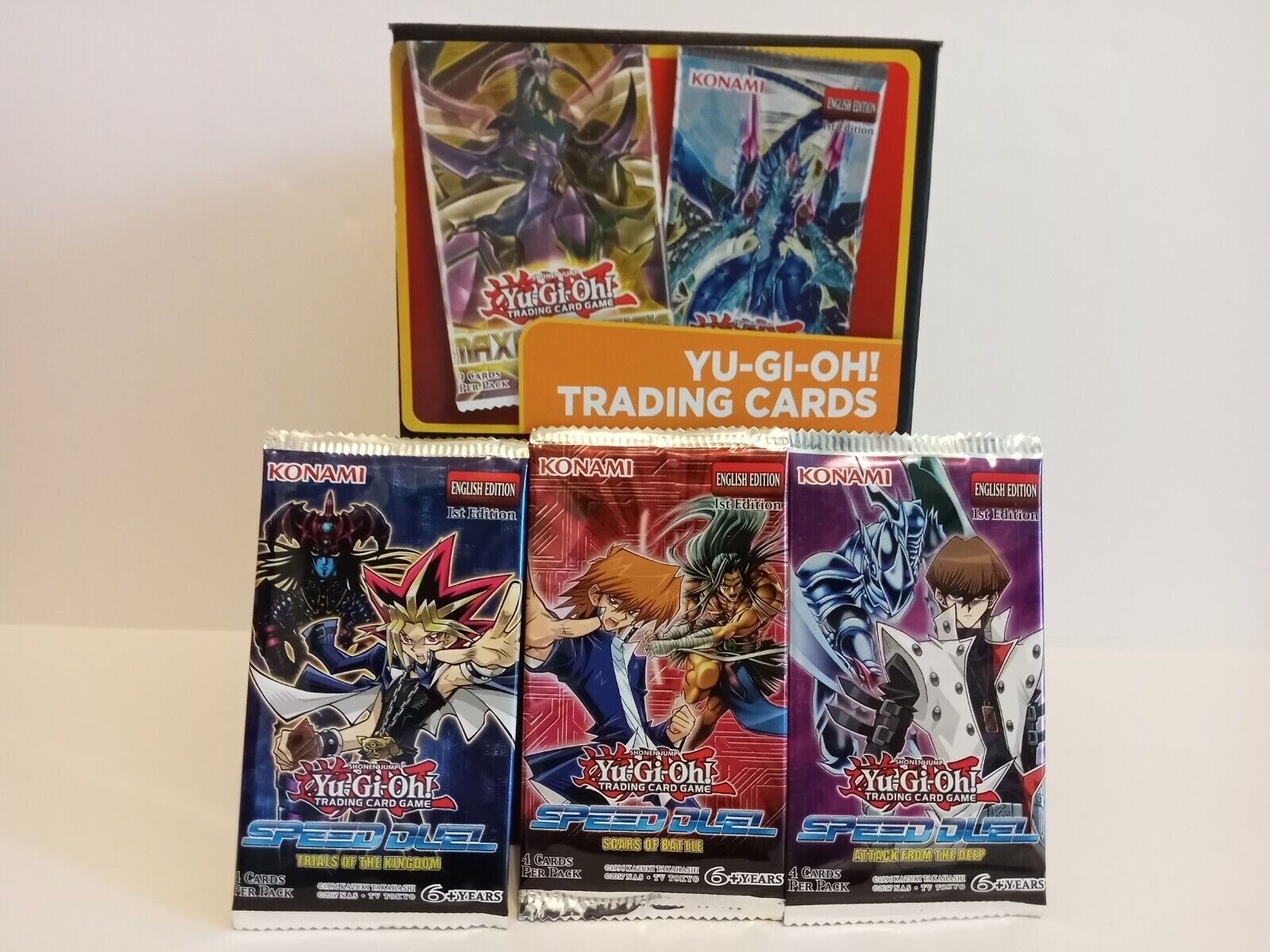 (60) Yu-Gi-Oh Speed Duel 1st Edition Packs with BOX Gravity Box Unweighed