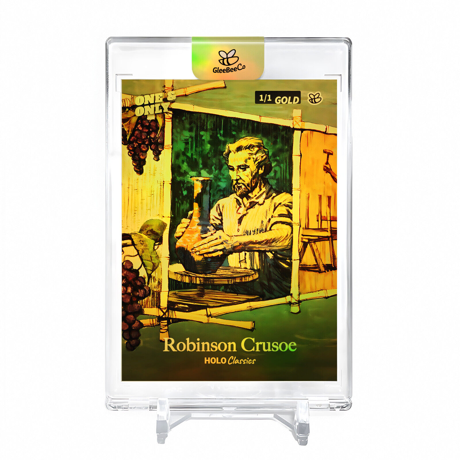 ROBINSON CRUSOE Learning Pottery Holo Gold Card 2023 GleeBeeCo #RBLR-G 1/1