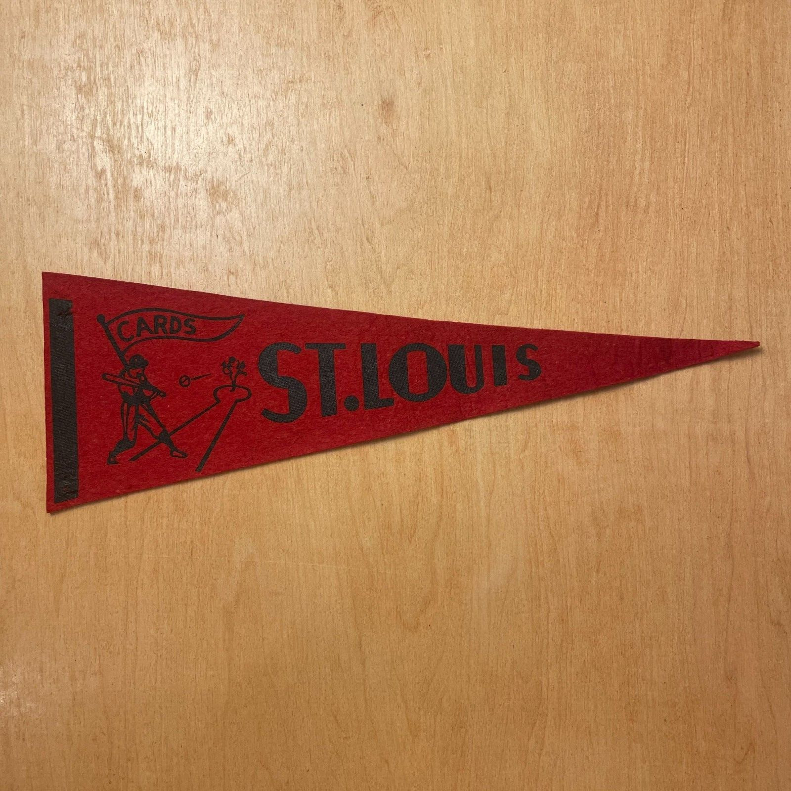 Vintage 1950s St. Louis Cardinals 5x15 Felt Pennant Flag